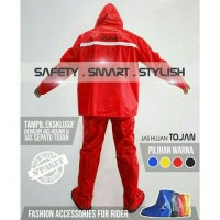 Jual Jas Hujan Stelan dan Jas Sepatu Hujan Tojan-Hitam,Merah,Biru-TERMURAH Murah