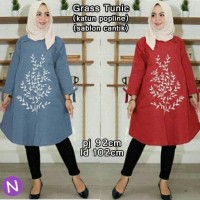 61121 graas tunic/baju tunik/atasan muslim wanita murah/baju grosiran