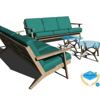 Sofa Modern Jati Plus Meja Kopi , Sofa Minimalis