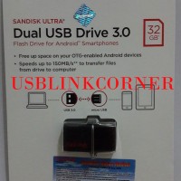 TRAND SANDISK FLASHDISK OTG 32GB USB 3 FLASH DISK 32GB OTG GARANSI R