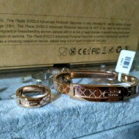 Gelang set Cincin Gucci stainless super premium