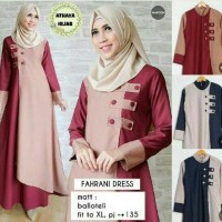FAHRANI DRESS / BAJU MUSLIM WANITA / GAMIS / KAFTAN / DRESS MUSLIM