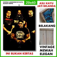 Poster Sepultura 8 SPT08 Kayu Vintage Asli Dinding Rumah/kafe