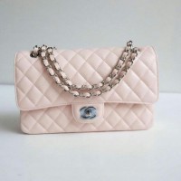 TAS CHANEL CLASSIC SMALL CAVIAR SOFT PINK 25CM MIRROR QUALITY