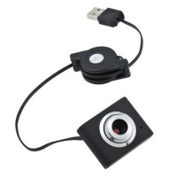 Mini Stylish USB 2.0 5M Retractable Clip WebCam Web Camera Laptop