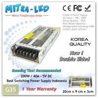 Power Supply Switching 40A 5v 200W - Harga Promo Running Text