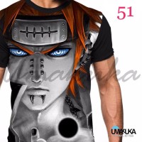Jual baju / kaos 3d anime naruto / one piece original murah Murah