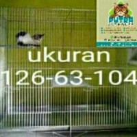 Kandang kucing besar Tingkat uk 126x63x104 bahan galvanis 2 mm dan 3 m