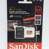 Memory Card Sandisk Micro SD 64 GB V30 Extreme A1 Speed 100Mb/s Ori