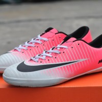 SEPATU FUTSAL NIKE MERCURIAL GRADE ORI MADE IN VIETNAM WHITE PINK