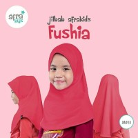 Jilbab /Hijab /anak Afrakids Fushia JA 013 size L & XL _Termurah