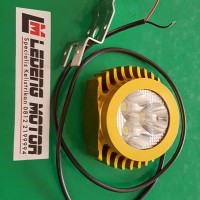 3 Mata Casing Gold Lampu Sorot Tembak Led Berkualitas