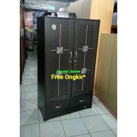Lemari Pakaian Anak TOPPAN LP 02-02-2P-2L dari Olympic Bahan Harbot