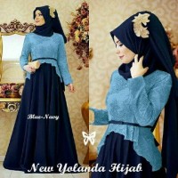 Gamis abaya brokat aulia+pashmina