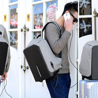 KKS - Tas Anti Maling Tas Ransel USB port charger Tas Backpack pria wa