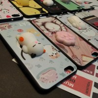 CASING HANDPHONE VIVO Y55S SQUIS 3D CUTE CAT SOFT SILIKON BACK COVER