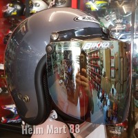 Helm Zeus 385C zeus 385 C dgn visor Bogo bikko flat iridium zeus retro
