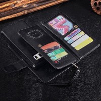 Best Leather Case n Cover Wallet Case Samsung Note 5 With 9 Card Slot
