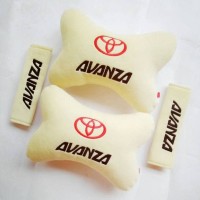 Bantal Mobil Aksesoris Sandaran leher kepala jok mobil Toyota AVANZA