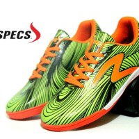 SEPATU FUTSAL SPEC BARRICADA HIJIAU ORANGE
