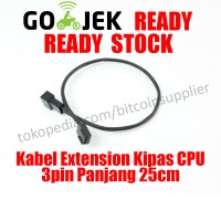 Kabel Extension CPU Fan 3 pin Panjang 25cm