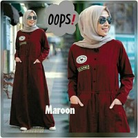 Baju murah!! tanah abang maxi gamis hijab syari amanda maron TAG