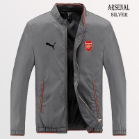 Jaket Silver Parasut Logo Arsenal