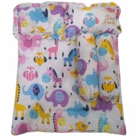 Promo Murah Paket selimut bantal peang bantal biasa dan guling animal