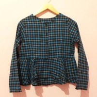 peplum babydoll tunik blouse unik busui blus baju atasan wanita kotak