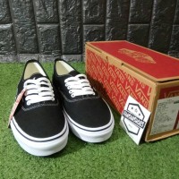 Sepatu VANS Authentic Canvas Black White Grade Authentic