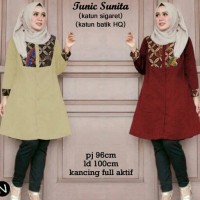 64100 tunic sunita/baju tunik murah/atasan muslim wanita/baju grosir