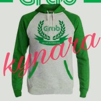 JAKET HOODIE SWEATER JUMPER RAGLAN GRAB BIKE MURAH