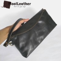 Hand bags tas wanita asli kulit sapi pull-up warna hitam