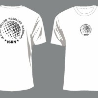 Kaos Polos Murah LOGO ISRN Warna Putih Ukuran XXXL