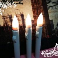 Jual Lilin elektrik led kuning PANJANG PUTIH (baterai AA) electric candle Murah