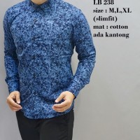 Kemeja Pria / Baju Batik Slimfit / Baju Pesta / Baju Keluarga LB238