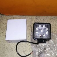LAMPU SOROT/TEMBAK 9 LED NYALA WARNA PUTIH SUPER TERANG 12 & 24 VOLT