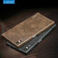 Sony Xperia XZs - X-Level Vintage Leather Bumper casing armor cover
