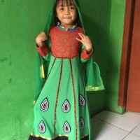 baju gamis india anak perempuan, baju tari india, baju muslim anak