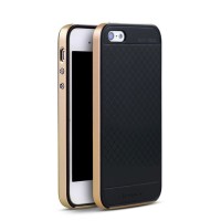 ORIGINAL 100% Case IPAKY Iphone 5/5G/5S/SE Soft Carbon + Bumper Frame