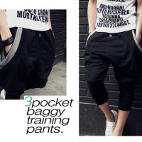 Celana Celana pria wanita training 3pocket jogger olahraga baggy pants