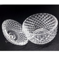 Toples Kaca Permen Kue cemilan Glass Candy Crystal Jars Cookies Mini