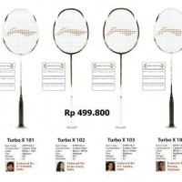 Raket Badminton - LINING Turbo X 101 102 103 105 - ORIGINAL