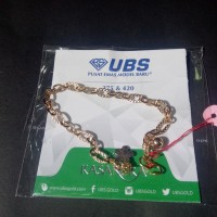 gelang tangan mas kuning rantai perhiasan emas 375 UBS gold