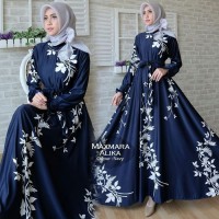 Jual Maxmara Alika Baju Muslim Wanita Kekinian Gamis Pesta Terbaru Murah