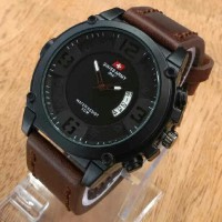 JAM TANGAN PRIA SWISS ARMY BROWN JAM TANGAN TENTARA POLISI MILITER