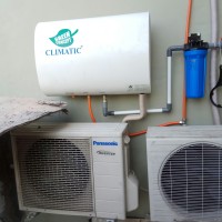 Water heater / Pemanas air Climatic dengan Outdoor AC - 40L Slim