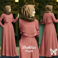 GROSIR GAMIS BAJU PAKAIAN WANITA MUSLIM DAHLIA SYARI