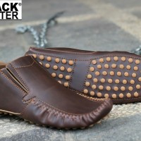 SEPATU MURAH BLACKMASTER CASUAL MOCASIN ALIEN COKLAT
