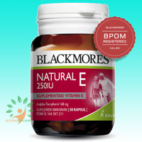 Jual Blackmores NATURAL E 250 IU - 50 Kapsul - Kalbe BPOM - Jantung Murah